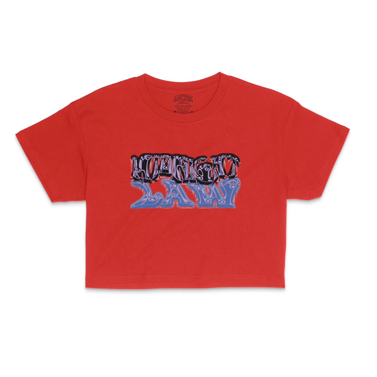 midnight law CROP TOP リキッドバイオレット レッド S