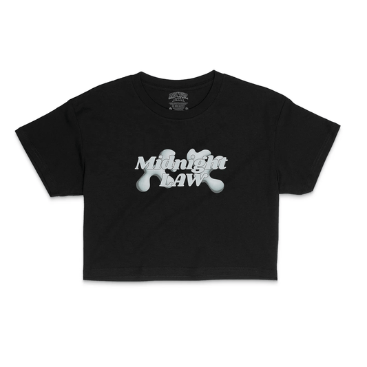 midnight law CROP TOP シュール ブラック XS