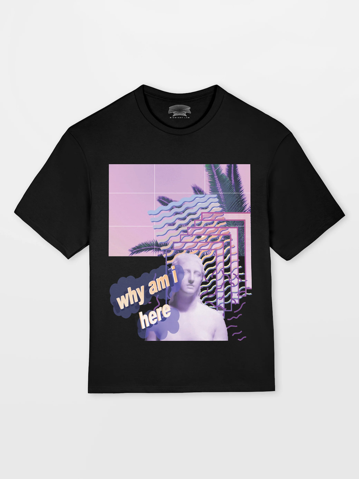 midnight law HEAVYWEIGHT OVERSIZED T-SHIRT [UNISEX] ヴェイパー M