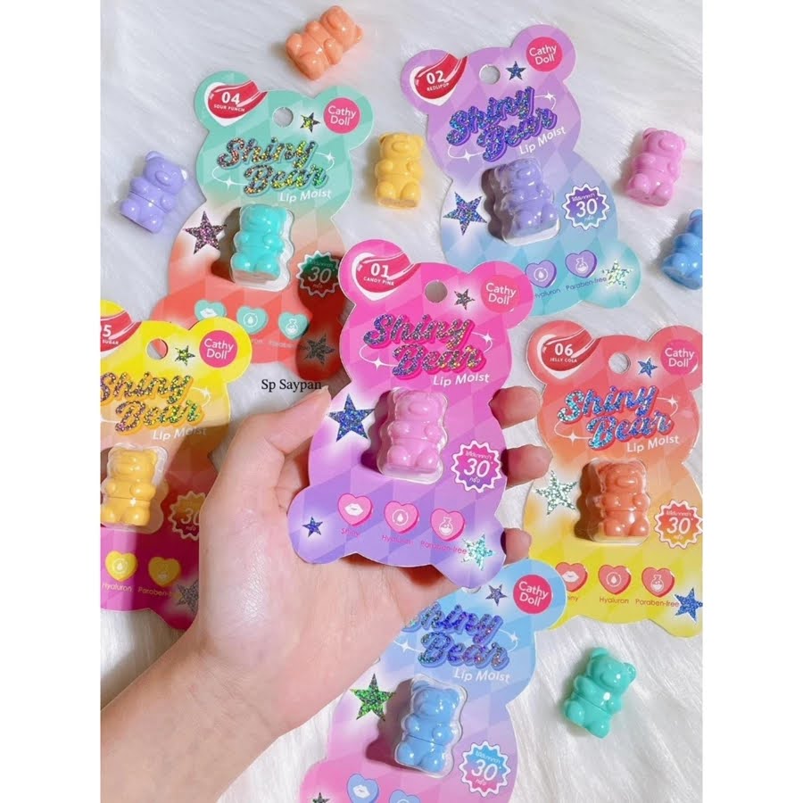 Cathy Doll Shiny Bear Lip Moist 01 CANDY PINK