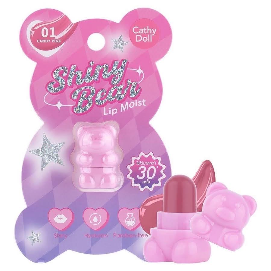 Cathy Doll Shiny Bear Lip Moist 01 CANDY PINK